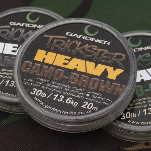 Gardner Tackle Trickster Heavy Braided Hooklink 3 Colours Carp Coarse Fishing