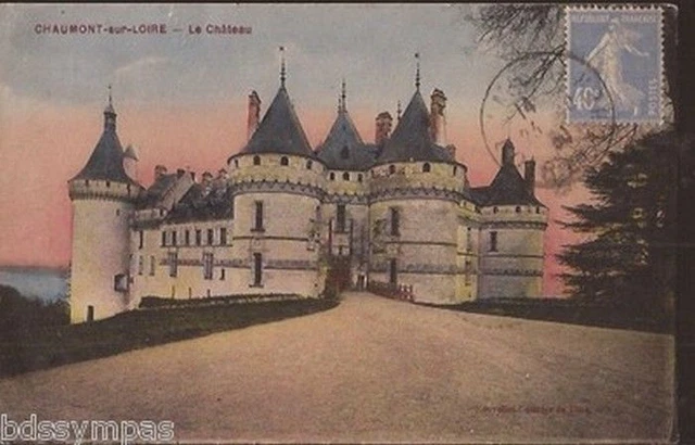 Cpa 41 Chaumont Sur Loire. Le Chateau. Couleur. Ecrite En 1930.Be