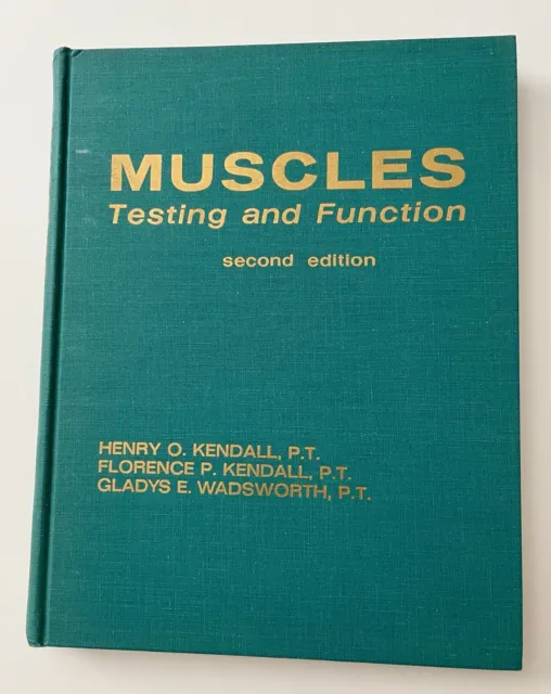 Muscles, Testing and Function - 2nd Edition, 1978 reprint