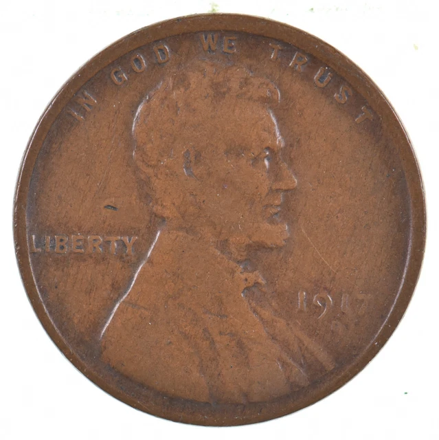 Better 1917-D US Lincoln Wheat Cent Penny Coin Collection Lot Set Break *704
