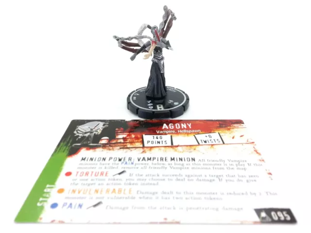 Horrorclix AGONY #095 UNIQUE from THE LAB BP HEROCLIX D&D RPG Warhammer Wizkids