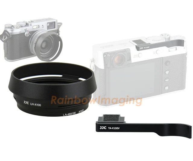 JJC TA-X100V Thumbs Up Grip Metal Lens Hood Shade for Fujifilm Fuji X100V X100F