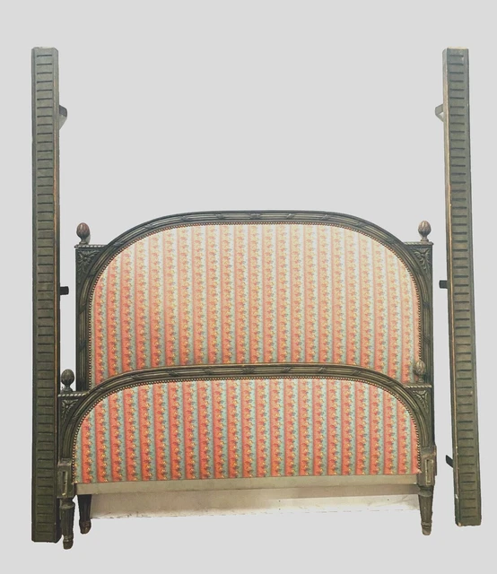 Lit Style Louis XV En Hêtre Patine Antique XXème Siècle Chambre