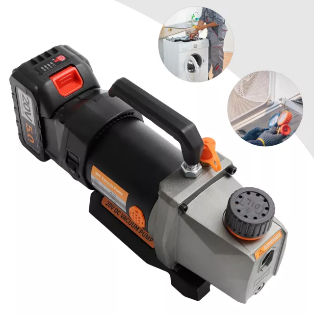Single-Stage Vacuum Pump 2.5CFM 20V Lithium Battery DC 2.5CFM Vacuum Pump