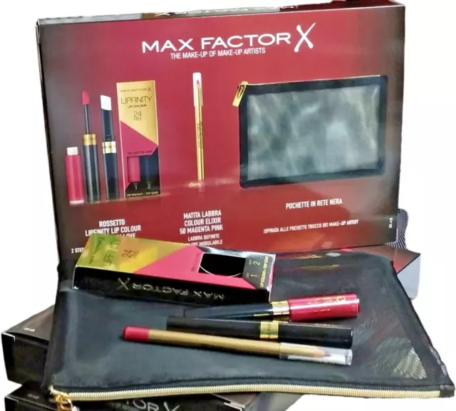 Pochette Chic con Rossetto tinta Lipfinity e Matita Labbra della  Max Factor