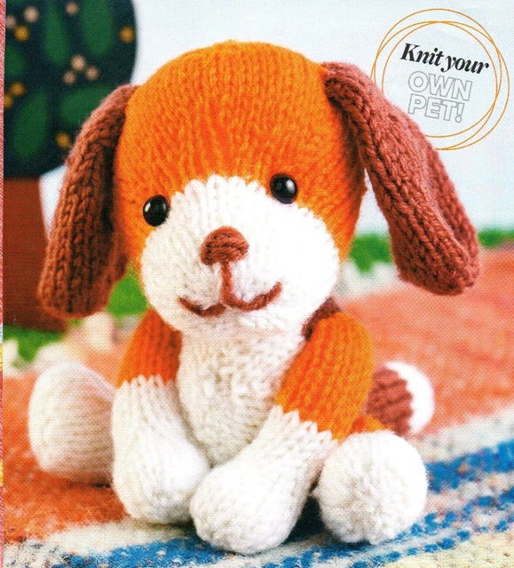 PULL OUT TOY Knitting Patterns For Beagle Puppy Cuddly Kittens
