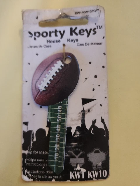 Football house key blank Kwikset