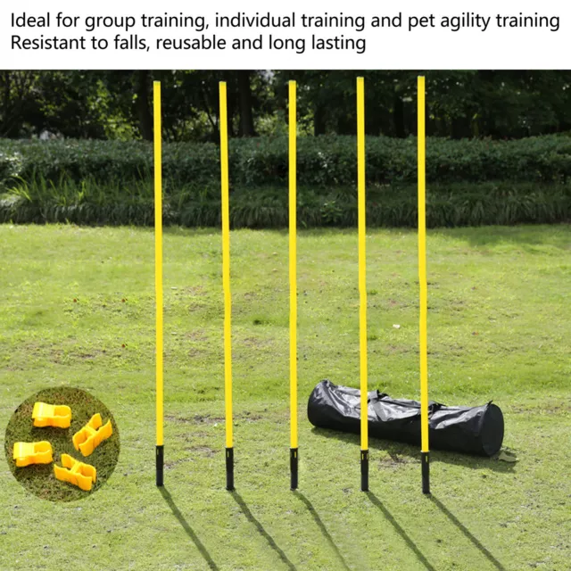 Yellow Agility Poles 1.5m Agility Training Poles Soccer Training Sports Agil FDS