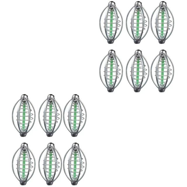 12 pcs Fishing Bait Cages Carp Lure Fishing Feeder Fish Accessories