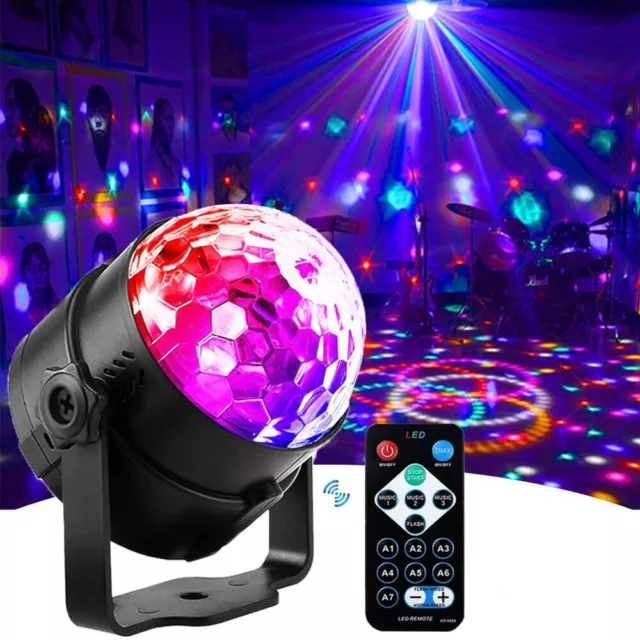 Faro Strobo Discoteca Faro Rgb Led Sensore Sonoro Effetto disco Slim