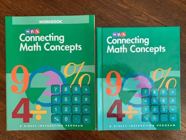 SRA Connecting Math Concepts Level C Textbook & Workbook Direct Instruction 2003