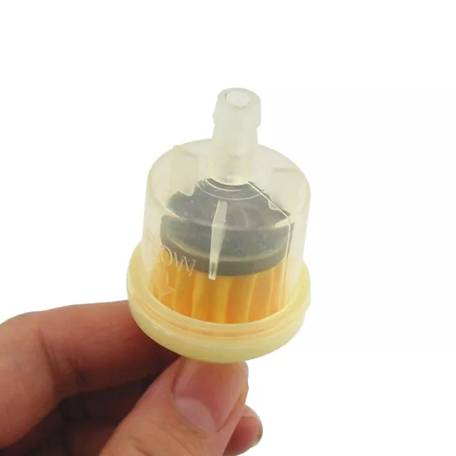 10pcs Motorcycle Inline Gas/Fuel Filter 6MM-7MM 1/4" Lawn Mower Small Engine