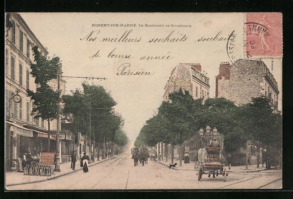 CPA Nogent-sur-Marne, Le Boulevard de Strasbourg