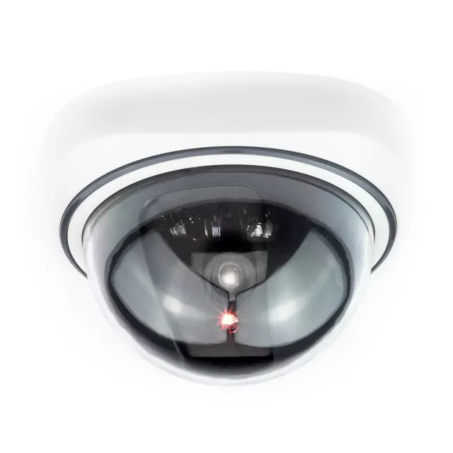 Dummy Dome CCTV Camera Outdoor Indoor Fake CCTV Security Cam Flashing LED 2