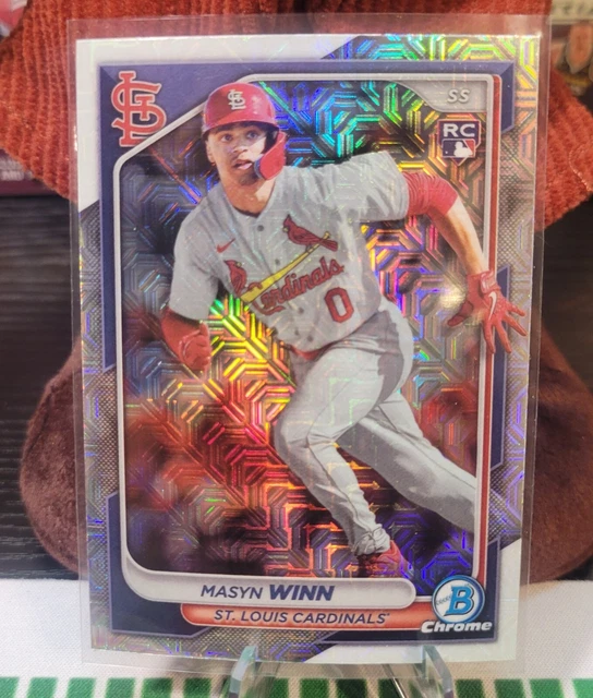MASYN WINN 2024 Bowman chrome Mojo réfracteur 2 Cardinals recrue RC
