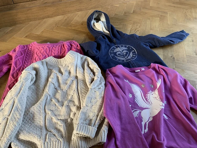 NEXT GAP ROXY Girls Jumper Hoody Bundle Age 8 x 4 Winter Warm Clothes