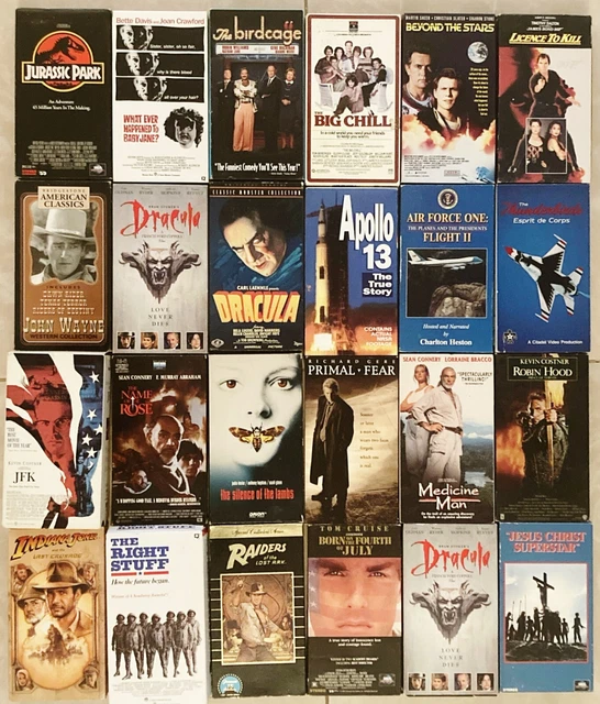 LOT VHS MOVIES, Back To The Future,top Gun, E.T, Matrix, Rambo 