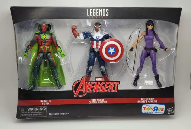 Marvel Legends VISION SAM WILSON & KATE BISHOP 3 Pack Hasbro NIB SEALED Marvel Legends VISION SAM WILSON & KATE BISHOP 3 Pack Hasbro NIB SEALED