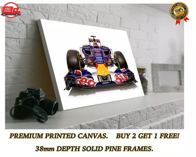 Red Bull Racing Formula Uno F1 Auto Grande TELA Stampa Arte Regalo A0 A1 A2 A3 A4