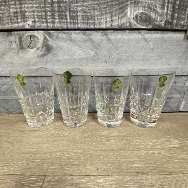 SET OF 4 Waterford Crystal 5" KYLEMORE 12 oz Flat Tumblers with original tags