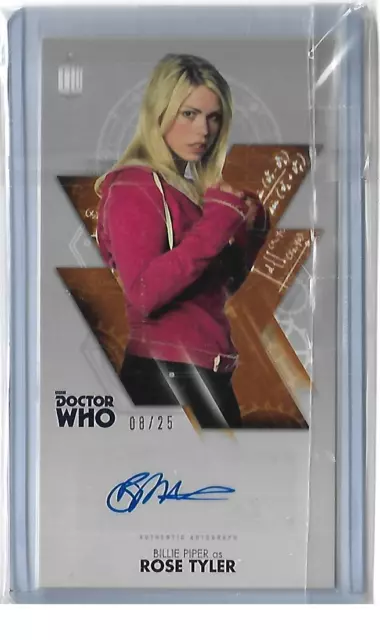 Doctor Who 10TH DR Adventures Limited Bronze Autograph Card WA-BP Rose Tyler #25