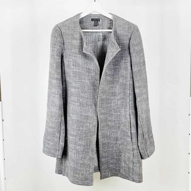 Eileen Fisher Kleid Jacke Größe 12 Anlass tragen Krepp Hochzeit MOTB