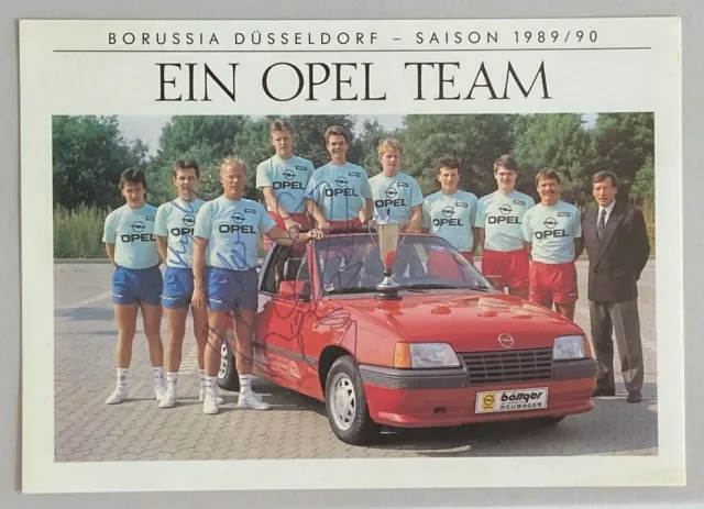 Borussia Düsseldorf - Ein Opel Team - Autogrammkarte original signiert (Oy-2552