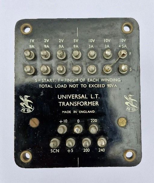 RS UNIVERSAL LT Transformer Multi taps . Total load up to 90VA. Used