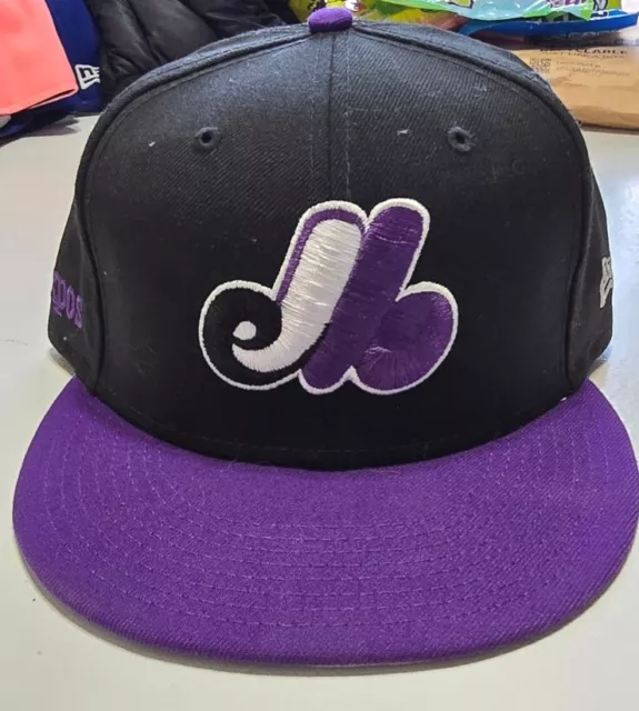 NEW ERA MONTREAL Expos 9Fifty Snapback Hat Black Purple $20.00 - PicClick