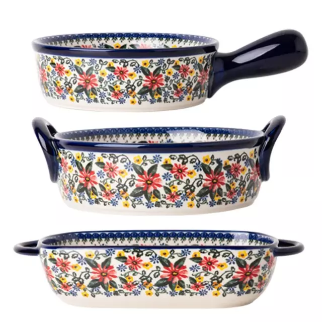 Handpainted Salad Pasta Plate Floral Design Ceramic Pasta Bowls Serving Plate