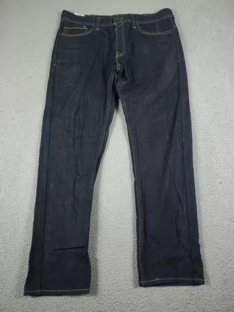 Levis 511 Jeans Mens Size 38x32 Blue Dark Wash Straight Leg Denim Pants