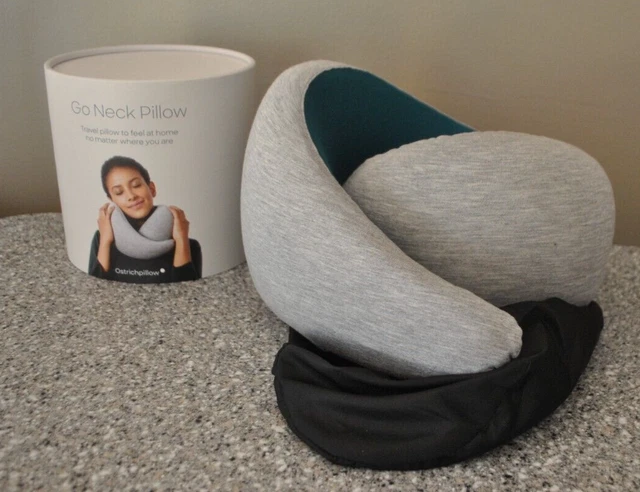 Ostrich Pillow Go Neck Pillow One Size Travel Rest Comfort - Blue Reef