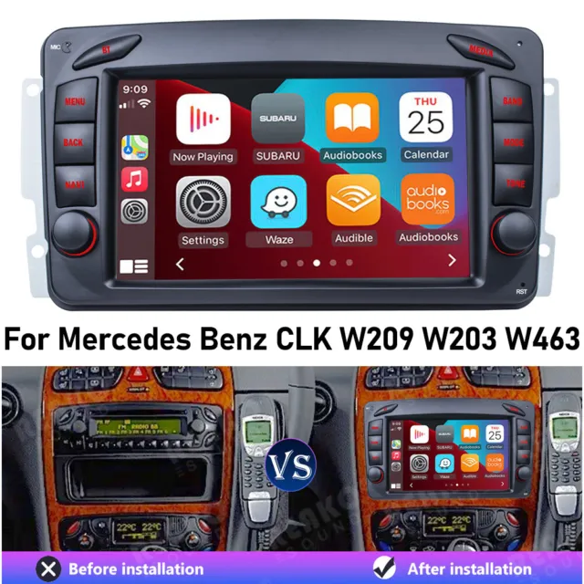 For Mercedes Benz CLK W209 G-W463 Android 12 Car Stereo Radio GPS Nav Carplay BT