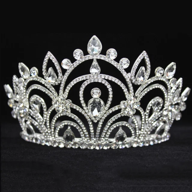 BESTYASH Couronne Mariée Strass - Tiare Cheveux Mariage, Dîner, Soirée - Coiffe Rhinestone Élégante Et Polyvalente