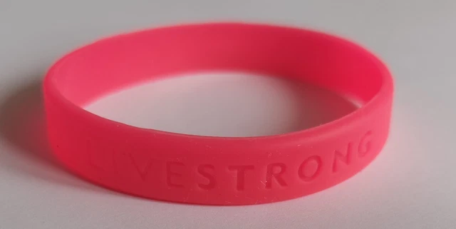 Livestrong Lance Armstrong Misura Adulto Wristaband Braccialetto Silicone
