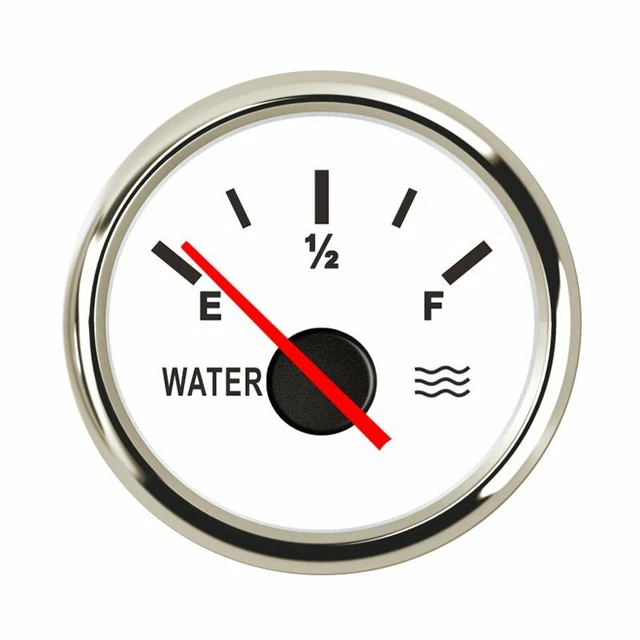 MARINE WATER LEVEL Gauge Boat Water Tank Level Indicator Meter 52mm 0