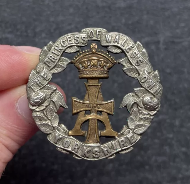 Genuine Victorian Yorkshire Regiment Cap Badge