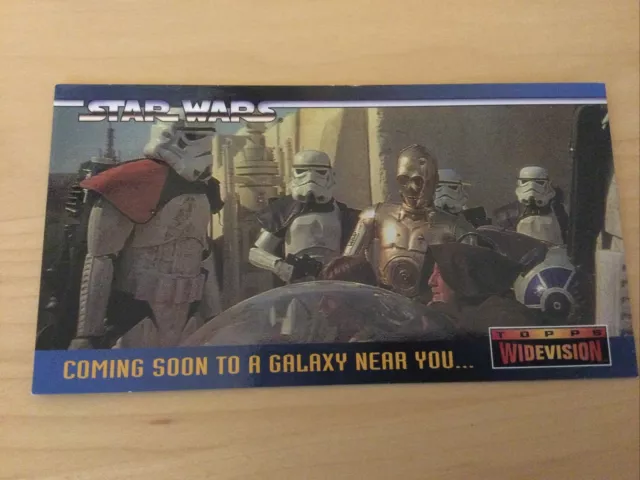 STAR WARS WIDEVISION 1994 Promo Card!!! SWP1 Topps