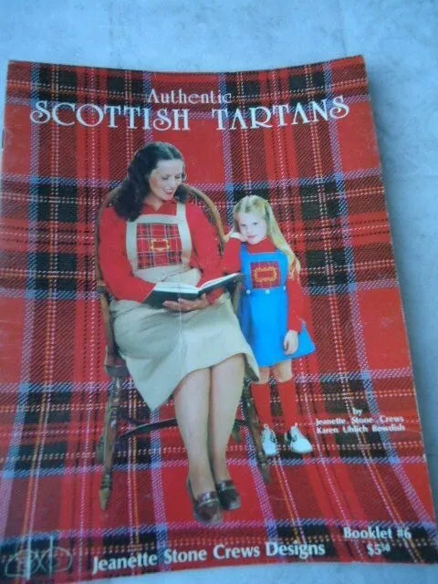 Jeanette Stone Crews Designs Authentic Scottish Tartans Counted Cross Stitch Boo