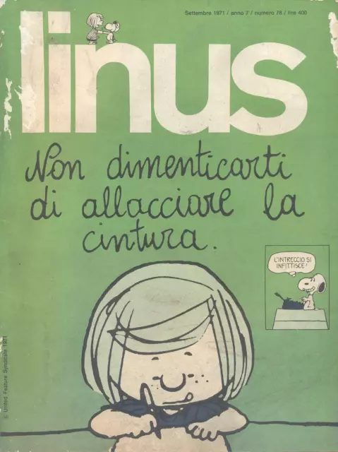 Linus N.78 Settembre 1971 No Ristampa