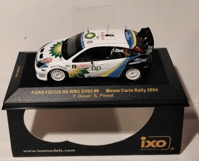 Ford Focus WRC Duval Rallye Monte Carlo 2003, échelle 1/43, IXO, Blanc, Collection