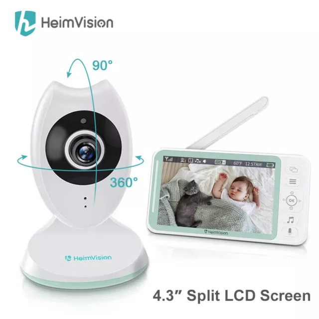 HeimVision Video Baby Monitor with Camera and Audio, 4.3" LCD Screen Baby Camera