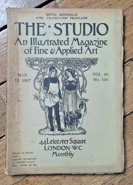 1907, " The Studio ", N°168,Tratzberg,Rodin,Mac Laughlan,Rosenkrantz,La Touche,