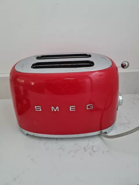 Smeg TSF01 Two Slot, Two Slice Toaster red Used spare parts repairs