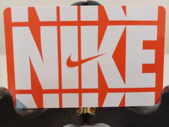 Nike Gift Card 2024" An Orange & White Nike Swoosh Card" New~ No Value