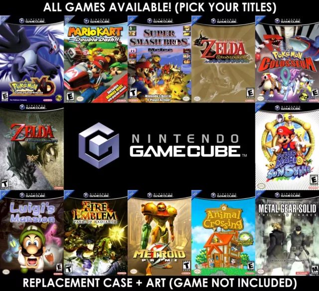 Gamecube Replacement Case & Custom Box Art - A-D - No Game -  Nintendo