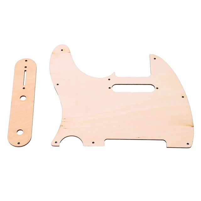 Maple Wood Plate Protector Pickguard Set For TL Guitar Replacement Parts Hbh