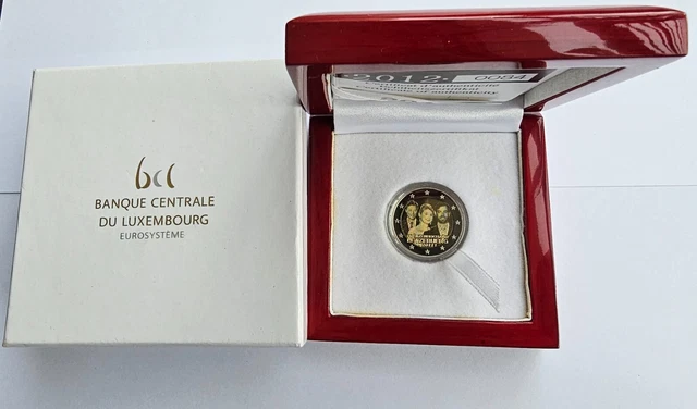 Coffret 2 euro BE Luxembourg 2012 Mariage Leitzeburg, Luxemburg PP, FS, PROOF