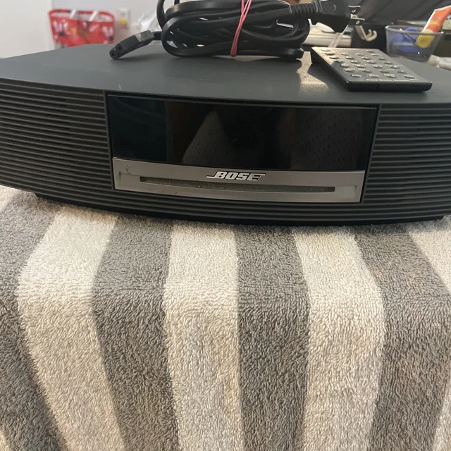 BOSE Wave Music System  AM/FM Radio/CD Player Gray  w/Remote Tested & Working