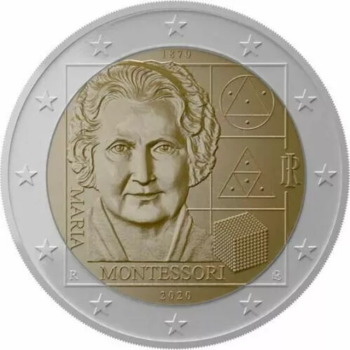 1x 2euro commémo. Italie 2020 - Maria Montessori (neuve)